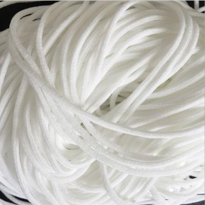 China Sustainable Wholesale Round 3mm Elastic Earloop Elastic Cord For Face Mask for sale