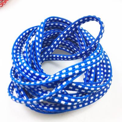 China Wholesale MOQ 50pcs 7mm Flat Child High Hardness Jump Rope Outdoor Exercise Elastic Jump Rope for sale