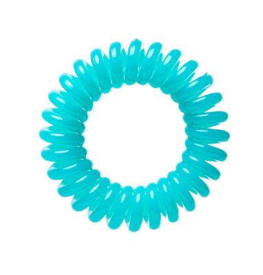 China Fashionable high quality rubber ring hair scrunchies candy color plastic resin rubber hair ties for sale