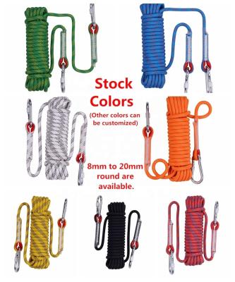 China Instock Durable Climbing Rope 8mm*10m Rope Outdoor Sport Elastic Rope Mountaineering for sale