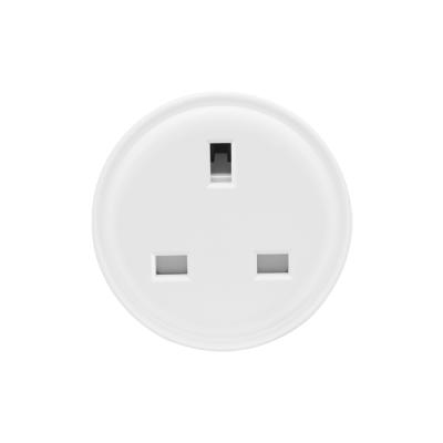 中国 Smart Plug Tuya Smartlife Wifi UK 16A Plug with Socket 3 Pin Uk Outlet Smart Life APP Standard Grounding Fireproof PC White OEM 販売のため