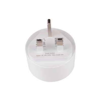 中国 TECKIN quality tuya wifi UK 16A smart plug with socket energy monitoring. app remote and Alexa/google assistant voice control 販売のため