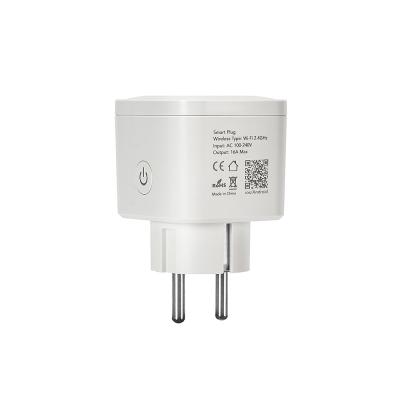 中国 Home Use Tuya Smart Outlet Plug With Socket Eu 16a With Energy Monitor App Google Assistant 販売のため