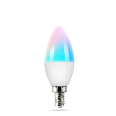 中国 E14 RGB Voice Control Light Bulb CW Dimmable 5W Work With Alexa 販売のため