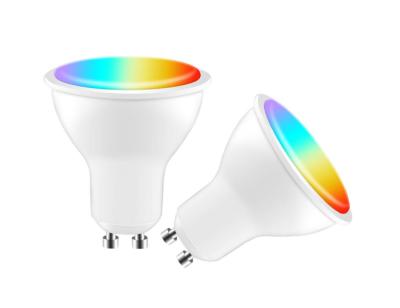 中国 Tuya smart 3.5W GU10 RGB automation smart home light control system wifi wireless GU10 smart led bulb smart spot light 販売のため