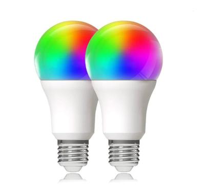 中国 9W Google Home Alexa Voice Mobile Phone APP Wireless Group Control Intelligent Lamp RGB 9 Watt Smart WIFI LED Bulb 販売のため