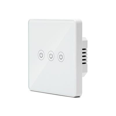 中国 Tuya smartlife 3Gang EU/UK wifi smart light switch,phone app remote and Alexa/google assistant voice control 販売のため