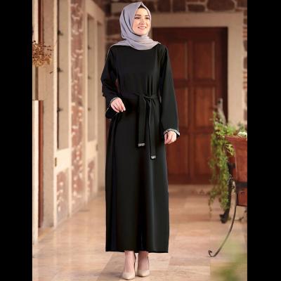 China Wholesale Chiffon Muslim Long Dress Anti-Wrinkle Abaya Clothing Plain Islamic Women Dress Abaya Dress for sale