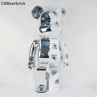 China 1000% 70CM Bear King Xiongkong Shanji 2G Building Block Handmade TOY Bearbrick Box Ornament Violent Doll Tide Game MODEL for sale