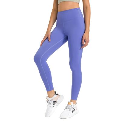 China New Breathable Cloud Feeling Pants Tight And Waist Simple Gaiters High Nine Point Yoga Peach Hip Fitness Pants Women for sale