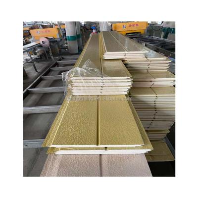 China Modern Decorative 16mm PU Insulated Sandwich Panel Carved Metal Insulation Panel for sale