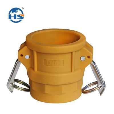 China Nylon Type D Nylon Dry Disconnect Camlock Couplings for sale