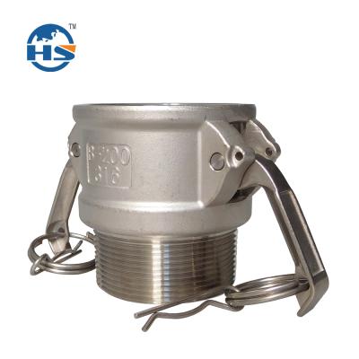 China Stainless Steel Galvanized Quick Type B Hose Pipes Stainless Steel Connector Ferrules / Metal Camlock Coupling for sale