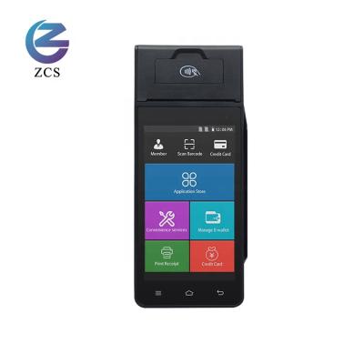 China New Arrival ZCS Z90 5.0 INCH Touch Screen NFC GPRS EDC EFT Mobile Android POS Terminal for sale