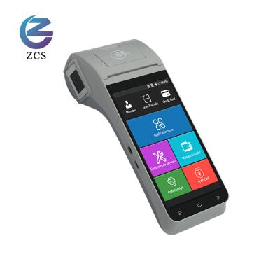 China ZCS Z91 Touch Screen EDC Machine Android 9.0 Mobile POS Terminal With Android Nfc Reader 5.5 INCH for sale