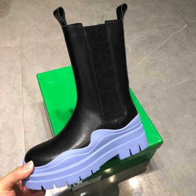 China Cushioning Women Waterproof Rain Boots Woman Shoes Brand Designer Chelsea Winter Boots Female Winter Boots High Top Women Shoes for sale