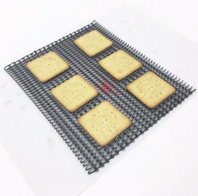 China Z47 High Abrasion Resistance Cookie Conveyor Wire Mesh Conveyor Belt Biscuit Tunnel Oven Mesh Belt for sale