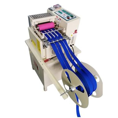 China machinery & Automatic Material Cutting Machine for Leather Yarn Nylon Woven Elastic Belt for sale