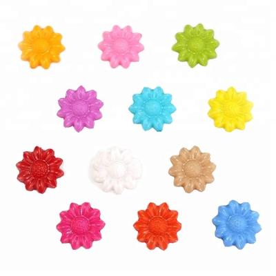 China Baby plastic garment dry cleaning sunflower cartoon decorative button for wholesale for sale