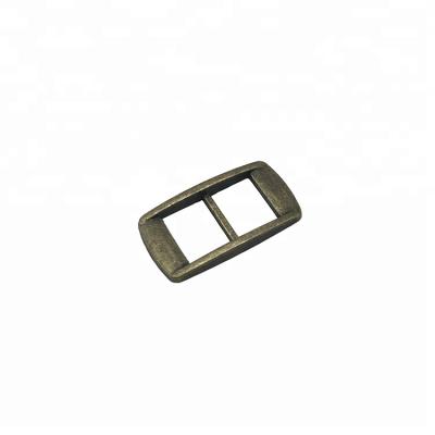 China Bronze Adjustable Shoe Buckle Single Metal Ladder Metal Shoe Buckle For Wholesale for sale