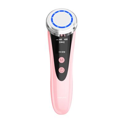 China DEEP CLEANSING Thoroughly Blemish Clearing Red Light Therapy Wrinkle Remover Dermaplaning EMS Brush Beauty Facial Cleansing Tools for sale