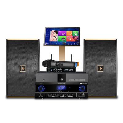 China Modern V5 Karaoke Machine Set Movie 6T Online Karaoke Players InAndOn Smart Karaoke System With Mic Amplifier And Speaker for sale