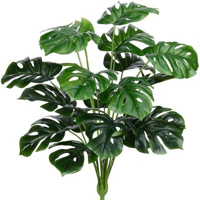 China Plants Industrial Indoor Outdoor Almost Natural Faux Decor Tropical Artificia Monstera Leaves Plant for sale