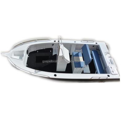 Cina Aluminum Center Console Cheap Aluminum Small Boat With Motor in vendita