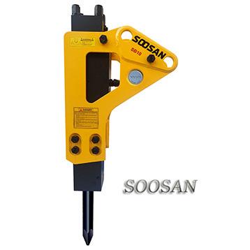 China Construction Soosan sb10 hydraulic breaker excavator side, mute and top for sale