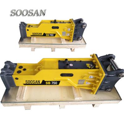 China Construction Manufacturer Of Soosan Breaker SB43 Box Shaped Hydraulic Breaker Hammer With 75mm Chisel On Sale for sale