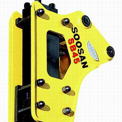 China Type Construction Manufacturer Of Soosan Hydraulic Breaker Side Silence Top Breaker SB45 Model Breaker For 7-14 Ton Excavator for sale