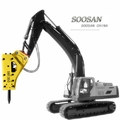 China Construction Top Grade Breaker Soosan Breaker With SB70 Hydraulic Box Hammer With 135mm Chisel For Sale for sale