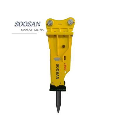 China High Quality Soosan Construction Breaker SB81 Rock Breaker Hydraulic Machine Stone Breaking Demolition Hammer Excavator for sale