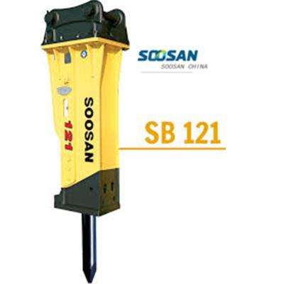 China SOOSAN SB121 HYDRAULIC construction ROCK HAMMER WITH 155 mm TOOL DIAMETER for sale