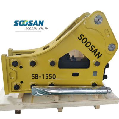 China Construction YANTAI SOOSAN HYDRAULIC BREAKER SB121 155 mm TOOL DIAMETER FOR EXCAVATORS for sale