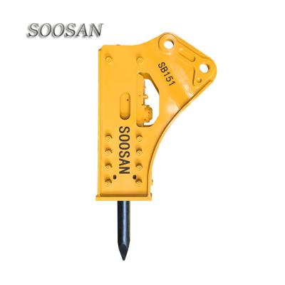 China CONSTRUCTION Soosan sb151 hydraulic rock breaker hammer for soosan hydraulic breaker for sale