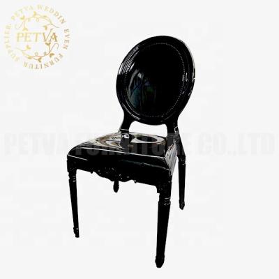 China modern wholesale resin louis chair black wedding plastic bella chairs for wedding used for sale