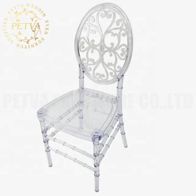 China New Modern Design Transparent Stackable Acrylic Banquet Chairs Dining Party Chair Wedding Acrylic Chair For Hotel Used for sale