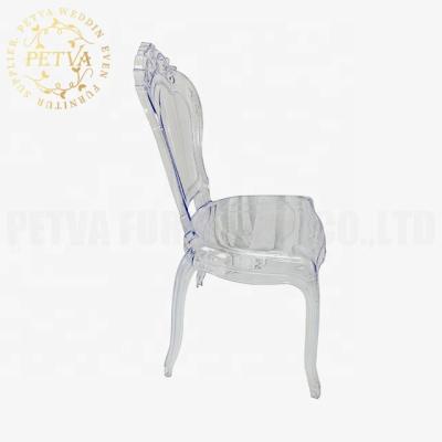 China Modern wholesale transparent bella chair gold wedding clear acrylic dining chairs for event used for sale