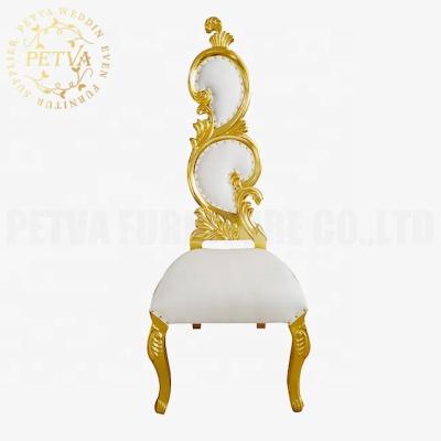 China Modern Cheap Wooden Bridal Shower Throne Chairs Wedding Chairs Events Throne Luxury Chair For Event Used for sale