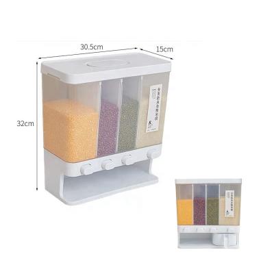 China Plastic Chinese Freshness Storage Rice Storage Box Dispenser Rice Storage Box Rice Storage Box for sale