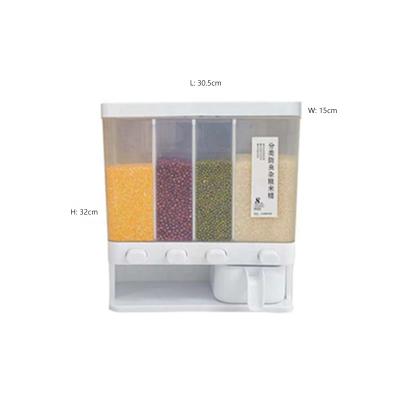 China Freshness Preservation Storage Box 6kg Rice Dispenser Storage Box Grain Cereal Dispenser Rice Storage Box Plastic for sale