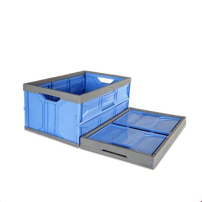 China Popular Plastic Folding Solid Box Crate Folding Box 540*370*260mm for sale