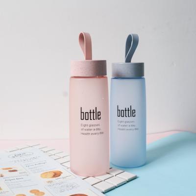 China Viable BPA Free Plastic Bottles 500ml Water Sport Scrub Leak Proof Drinking My Bottle Fashion Portable Water Plastic for sale