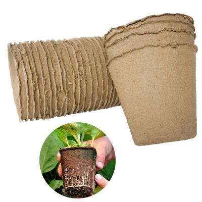 China American Style Peat Gardening Pots For Plants Peat Pots Plant Peat Pot Biodegradable Seedling for sale