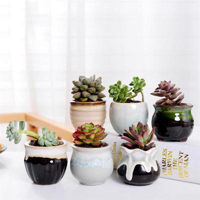 China American Style Creative Ceramic Plant Flower Pot Flowing Succulent Changeable Chandelier for Home Room Office Seedsplants Plant Pot for sale