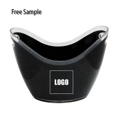 China New Design Viable Wholesale Multiple Colors Cooler Customized Beer Plastic Acrylic Ice Bucket for sale