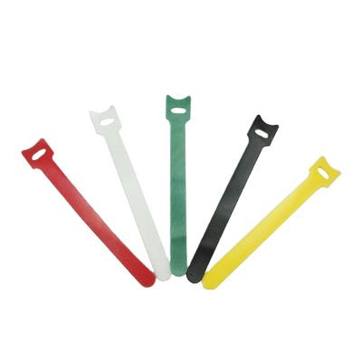 China Reusable Cable Tie Computer Cable Winder Earphone Cable Winder Hook Loop Fastener Band for sale