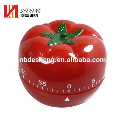 China Wholesale Plastic Viable No Batteries Alarm Digital Novelty Red Back Loud Rotating Tomato Shape Kitchen Timers for sale