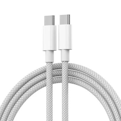 China Charging+data transfer 1.5m braided cable type c to type c for iphone 15 60W fast charging data cable for iphone 15 pro max for sale